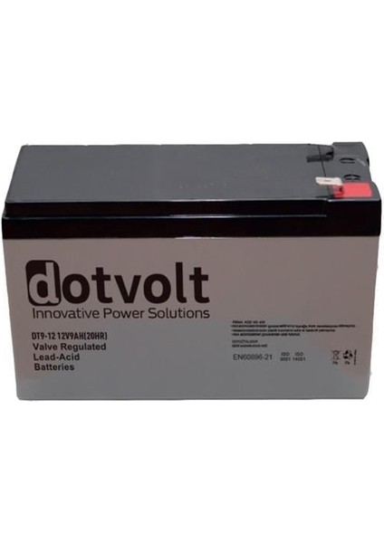 12V 9AMPER Dt9-12 Kuru Tip Akü