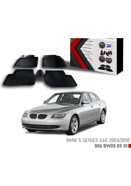 Bmw 5 Serıes Için Uyumlu E60 2003-2010 3D Paspas