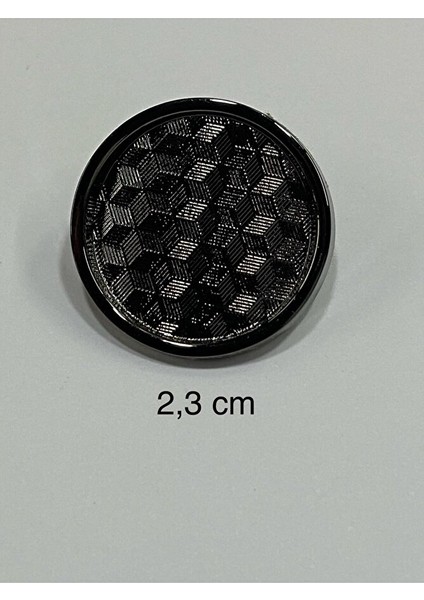 Metal Düğme/trençkot Ceket Boyu/ 6 Lı Set/2,3 CM/JX16/SIYAH indirimleri