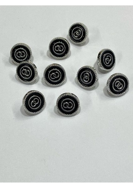 Bluz Gömlek Düğmesi/metalize(Plastik) Düğme / 10 Lu Set / 1 cm