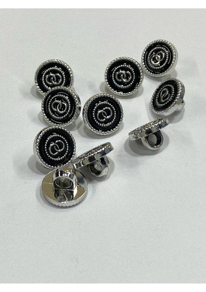 Bluz Gömlek Düğmesi/metalize(Plastik) Düğme / 10 Lu Set / 1 cm modelleri
