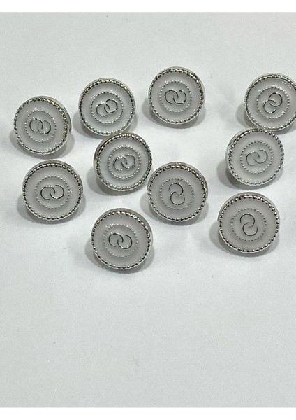 Bluz Gömlek Düğmesi/metalize(Plastik) Düğme / 10 Lu Set / 1 cm