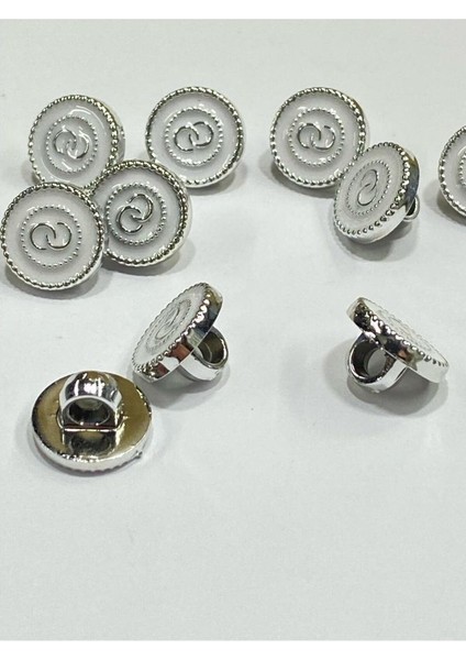 Bluz Gömlek Düğmesi/metalize(Plastik) Düğme / 10 Lu Set / 1 cm modelleri