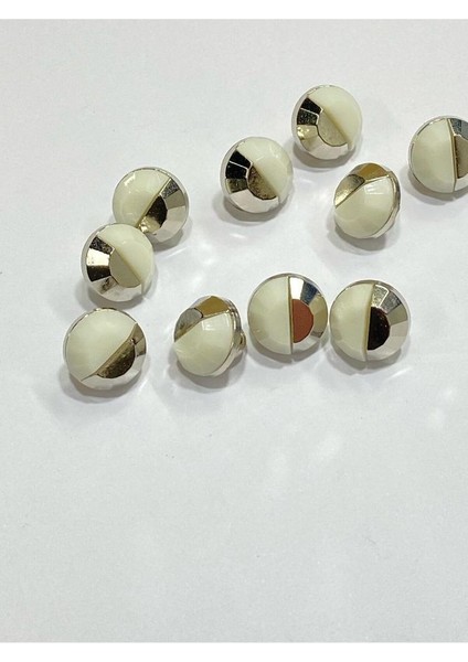 Bluz Gömlek Düğmesi/metalize(Plastik) Düğme / 10 Lu Set / 1 cm