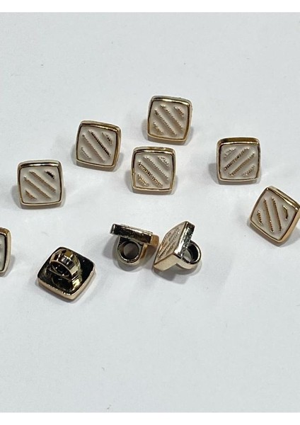 Bluz Gömlek Düğmesi/metalize(Plastik) Düğme / 10 Lu Set / 1 cm modelleri