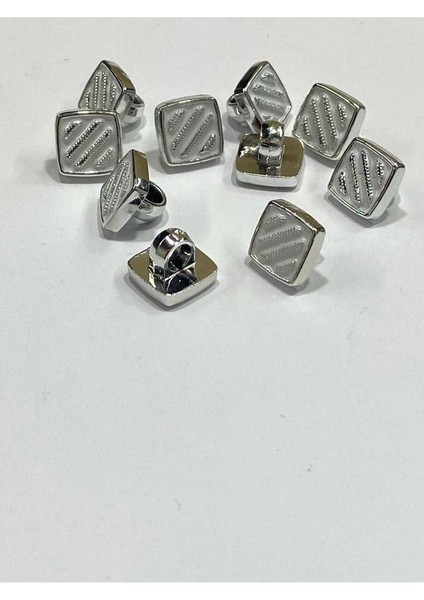 Bluz Gömlek Düğmesi/metalize(Plastik) Düğme / 10 Lu Set / 1 cm modelleri