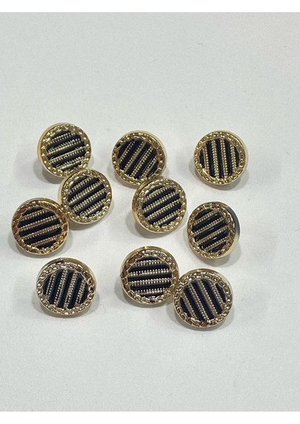 Bluz Gömlek Düğmesi/metalize(Plastik) Düğme / 10 Lu Set / 1 cm