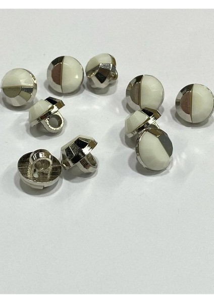 Bluz Gömlek Düğmesi/metalize(Plastik) Düğme / 10 Lu Set / 1 cm modelleri