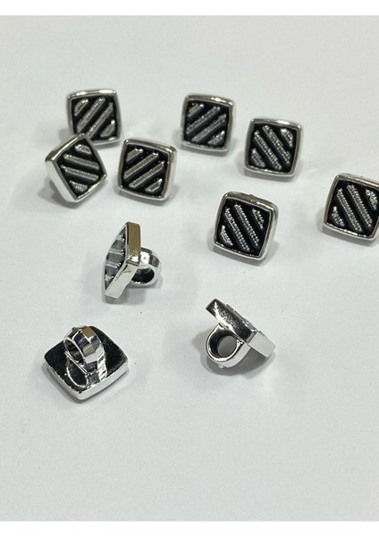 Bluz Gömlek Düğmesi/metalize(Plastik) Düğme / 10 Lu Set / 1 cm modelleri