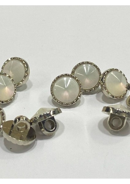Bluz Gömlek Düğmesi/metalize(Plastik) Düğme / 10 Lu Set / 1 cm fiyatları