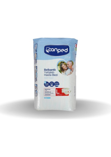 Bel Bantlı Hasta Bezi Büyük 7'Li X 12 Adet