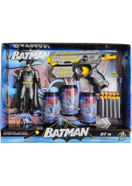 Prestij Oyuncak Prestij Bvm Oyuncak Hedefli Soft Mermili Batman Figürlü Dart Atan FAB.9518