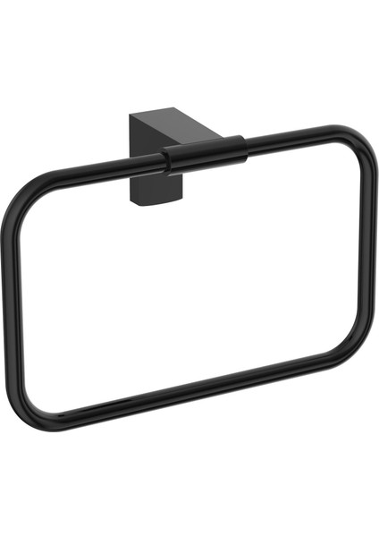 Siyah Lüks Kare Havluluk