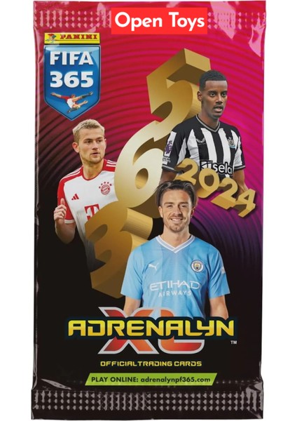 Open Home Panini Adrenalyn Fifa 365 - 2024 Official Trading Card Futbolcu Kartları ( 4 Paket )