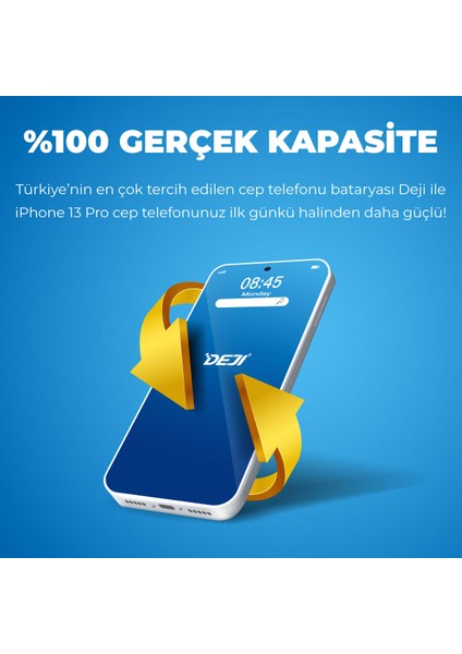 Iphone 13 Pro Batarya Mucize Batarya - Orijinal Mah Kapasite