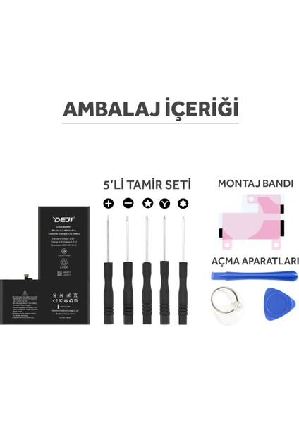 iPhone 14 Pro Batarya Mucize Batarya Deji - Orijinal mAh Kapasite indirimleri
