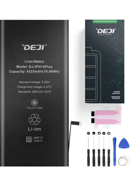 iPhone 14 Plus Uyumlu Mucize Batarya - Orijinal Mah Kapasite