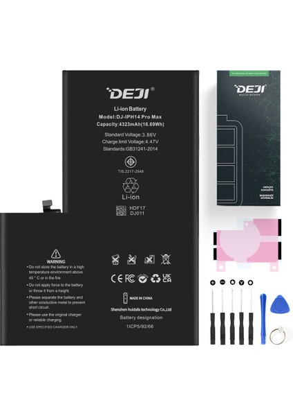 iPhone 14 Pro Max Uyumlu Mucize Batarya - Orijinal Mah Kapasite