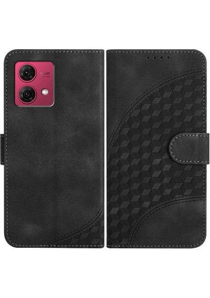 Motorola Moto G84 5g Darbeye Deri Kılıf Manyetik Kart Tutucu (Yurt Dışından)