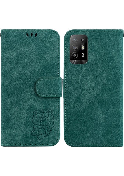 Oppo Case 5z Için KILIF/A94 5g Kart Cep Tutucu Kapak Cüzdan Kılıf Kabartmalı (Yurt Dışından)