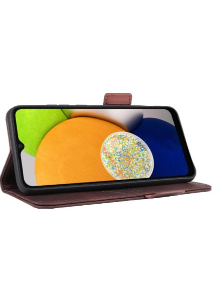 Kart Tutucu Kickstand Koruyucu Kapak ile Samsung Galaxy A03 Için Kılıf (Yurt Dışından) modelleri