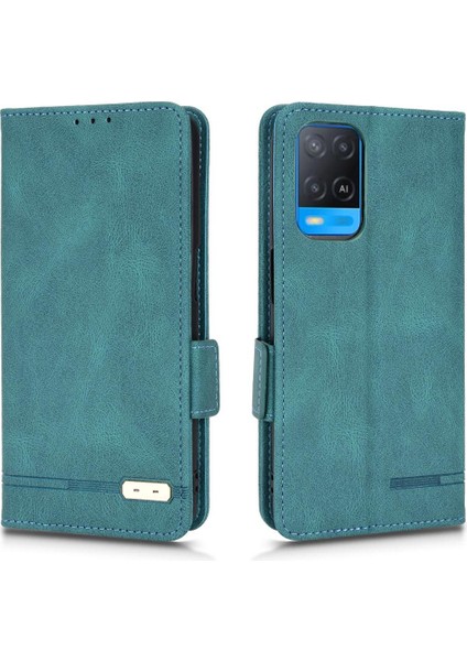 Oppo A54 4g Kart Ekleme Koruyucu Kapak Için Kılıf Deri Folio Kapak (Yurt Dışından)