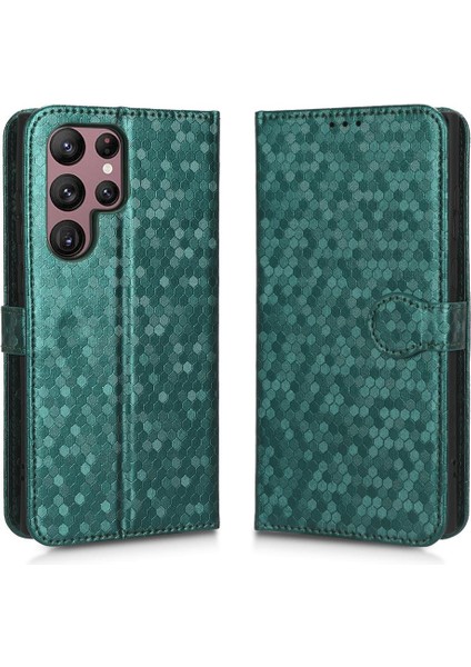 Samsung Galaxy S22 Ultra 5g Manyetik Toka Deri Cüzdan Kapak (Yurt Dışından)
