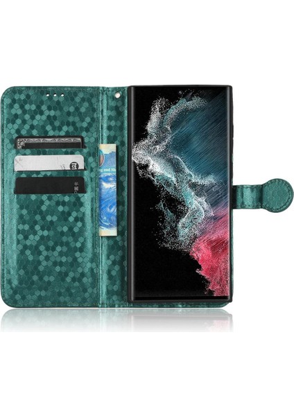 Samsung Galaxy S22 Ultra 5g Manyetik Toka Deri Cüzdan Kapak (Yurt Dışından)