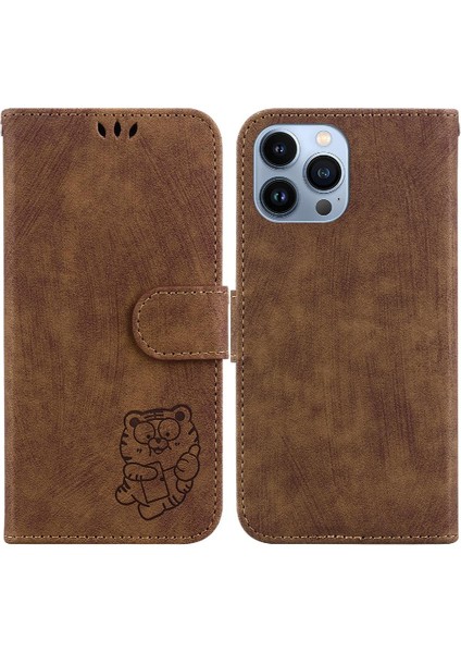 Iphone 15 Için Kılıf Pro Max Flip Folio Cüzdan Kılıf Kart Cep Kabartmalı (Yurt Dışından)