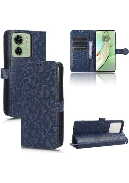 Motorola Kenar 40 Manyetik Toka Geometrik Desen Deri Cüzdan Için Kılıf (Yurt Dışından) indirimleri