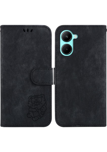Realme C33 Flip Folio Tutucu Kapak Için Kılıf Kart Cep Cüzdan Kılıf Sevimli (Yurt Dışından)
