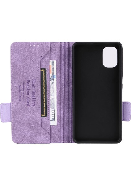 Nokia C02 Deri Folio Flip Case Için Kılıf Tam Koruma Koruyucu (Yurt Dışından)