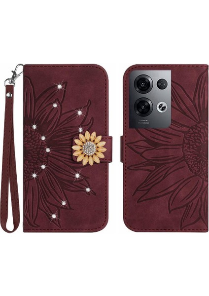 Oppo Oppo 8 Pro 5g Telefon Kılıfı Için Kılıf Darbeye Tpu Kabuk Pu Deri (Yurt Dışından)