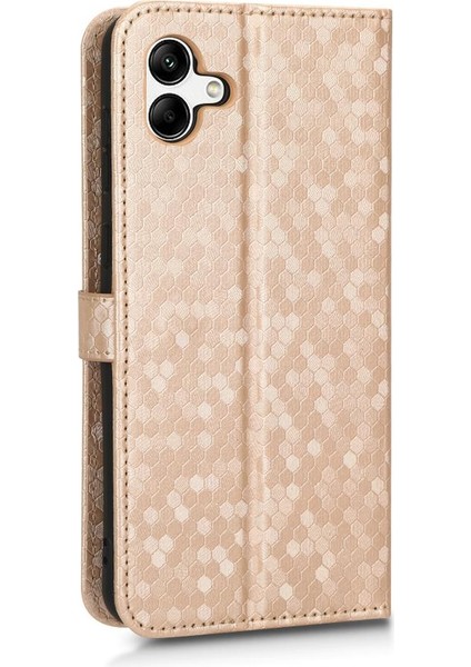 Samsung Galaxy A04 Manyetik Toka Deri Cüzdan Kapak Geometrik (Yurt Dışından) modelleri