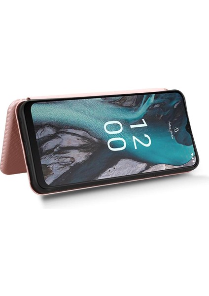 Nokia C22 Için Kılıf Tam Koruma Deri Folio Flip Case Manyetik (Yurt Dışından)