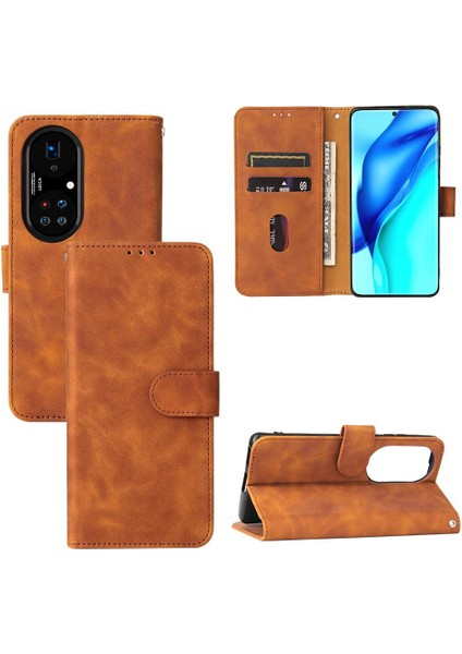 Huawei P50 Pro Deri Kart Tutucu Kapak ile Folio Flip Case (Yurt Dışından) fiyatları
