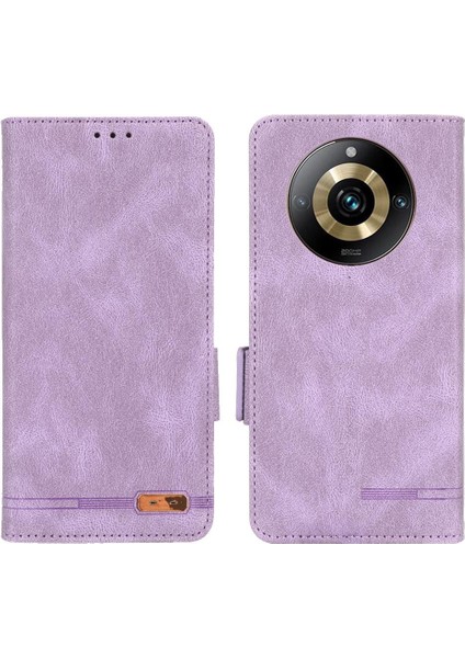 Realme 11 Pro Deri Folio Flip Case Tam Koruma Kartı Için Kılıf (Yurt Dışından)