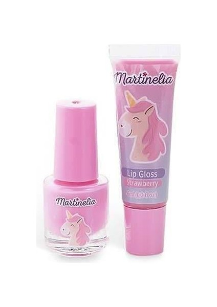 Mini Oje ve Dudak Parlatıcı Set - Little Unicorn