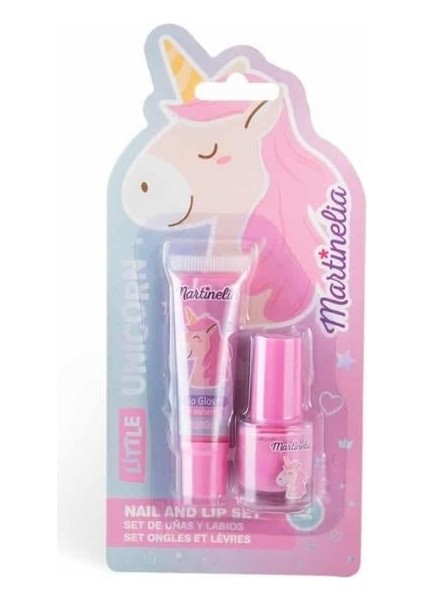 Mini Oje ve Dudak Parlatıcı Set - Little Unicorn
