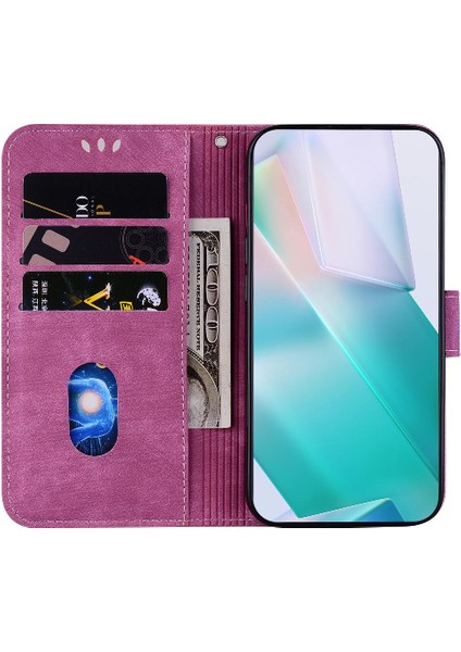 Iphone 11 Için Kılıf Pro Kart Cep Cüzdan Kılıf Flip Folio Kabartmalı Sevimli (Yurt Dışından)