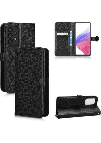 Samsung Galaxy A53 5g Için Geometrik Desen Deri Cüzdan Kapak (Yurt Dışından)
