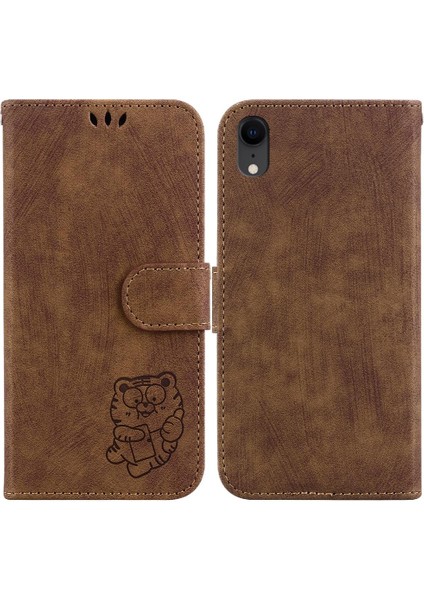 Iphone Xr Için Kılıf Cüzdan Kılıf Tutucu Kapak Flip Folio Kabartmalı Sevimli (Yurt Dışından)