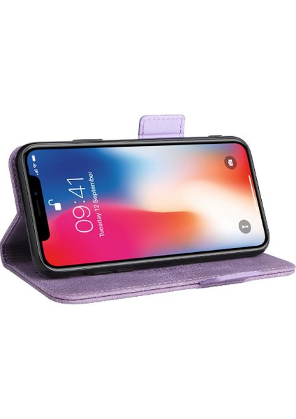 Kart Tutucu ile iphone X/xs Için Kılıf Kickstand Deri Folio Flip Case (Yurt Dışından)