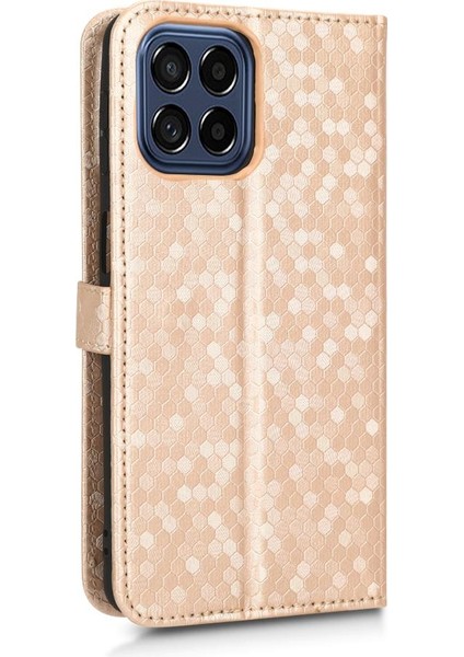 Samsung Galaxy M33 5g Için Geometrik Desen Manyetik Toka Deri (Yurt Dışından) modelleri