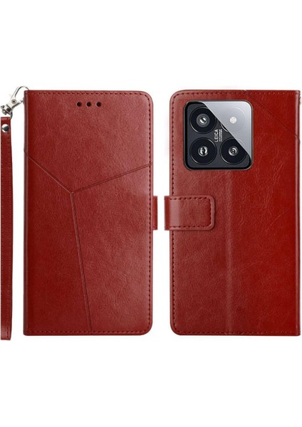 Xiaomi 14 Telefon Kılıfı Için Kickstand Dayanıklı Darbeye Dayanıklı Tpu Kabuk Flip (Yurt Dışından)