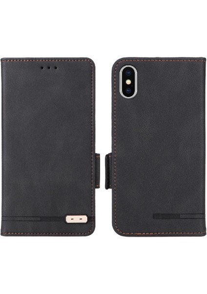 Kart Tutucu ile iphone X/xs Için Kılıf Kickstand Deri Folio Flip Case (Yurt Dışından)