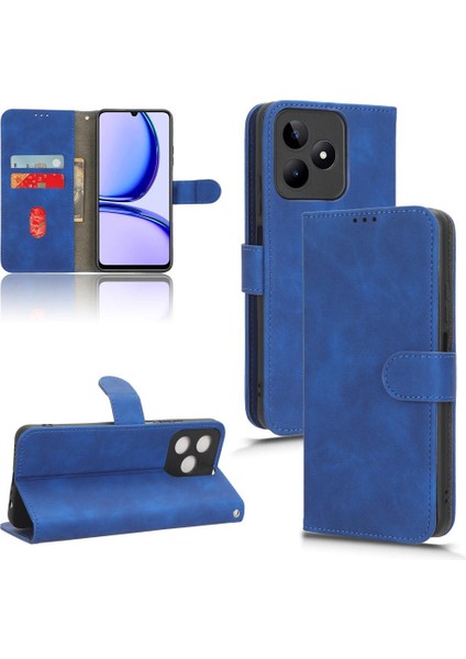 Realme C53 4g Kart Ekleme Deri Için Kılıf Folio Flip Case Tam (Yurt Dışından)