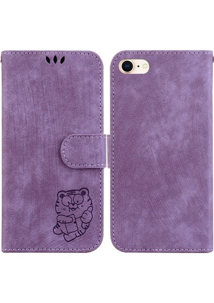 Iphone Se 2022 Kart Cep Flip Folio Cüzdan Kılıf Kabartmalı Sevimli (Yurt Dışından)
