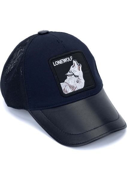 Erkek Kumaş Mavi Kurt Şapka 524 1077 Spk Y22 Blue Wolf