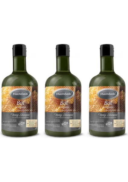 Bal ve Buğday Özlü Şampuan 400 ml 3'lü